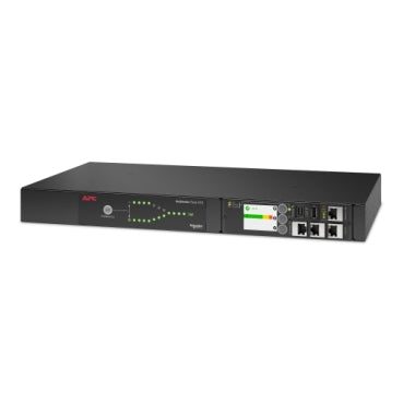 APC AP4433A | Netshelter Rack Automatic Transfer Switch, 1U, 12A, 208V , C14 IN, 12 C13 Out, 50/60Hz
