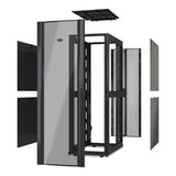 APC AR3307X610 | NetShelter SX, Server Rack Enclosure, 48U, Without Doors, Black, 2258H x 600W x 1200D mm