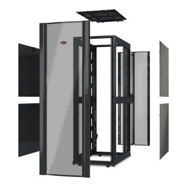 APC AR3307X617 | NetShelter SX, Server Rack Enclosure, 48U, without Sides and Doors, Black, 2258H x 600W x 1200D mm