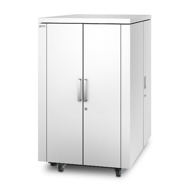APC AR4024X432 | NetShelter CX, 24U, Soundproof Server Rack Enclosure, 100V to 120V, White, 1275H x 750W x 1130D mm