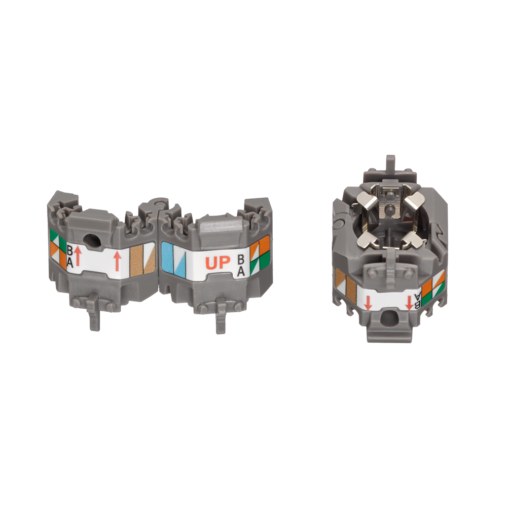 Leviton Manufacturing Co AXSJK-BGM | Wire Manager for ATLAS-X1 Shielded Jacks, Gray, 10-pack