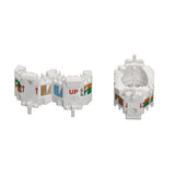 Leviton Manufacturing Co AXUJK-BWM | Wire Manager for ATLAS-X1 UTP Jacks, White, 10-pack