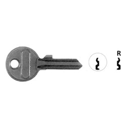 Abus Security Locks 24/41KBR 90010 | Key Blank 4 Pin Right Hand for 24/41 Padlock Box of 50