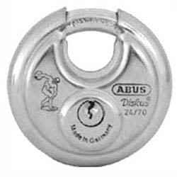 Abus Security Locks 24IB/70C KD | Security Padlock, Diskus, Keyed Different, 2-3/4" Width, Carded Pack