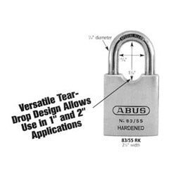 Abus Security Locks 83/55-100 S2 83810 | Security Padlock Yale 8 Keyway Steel
