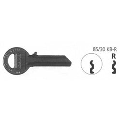 Abus Security Locks 85/30KBR 90410 | Key Blank 4 Pin for 85/30 Padlock Box of 50