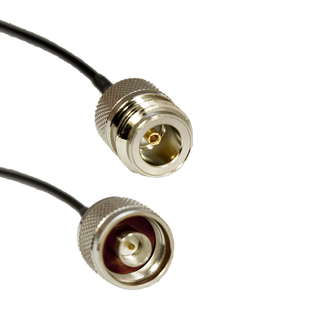 Acceltex Solutions ATS-100-NJ-NP-18IN | 18 Inch 100 Series N-Style Jack to N-Style Plug Cable Assembly
