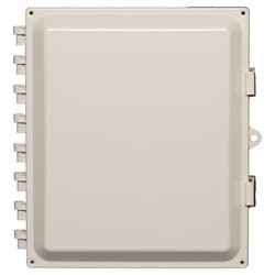 Acceltex Solutions ATS-12106P-S-L-NC | 12 Inch x 10 Inch x 6 Inch Nonconfigured Polycarbonate Enclosure with Solid Door, Latch Lock