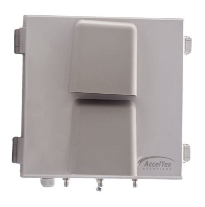 Acceltex Solutions ATS-12126-S-L-3T-CG-POE-HC | 12" x 12" x 6" Heated & Cooled PoE Enclosure for 3 Element RPTNC External Antenna