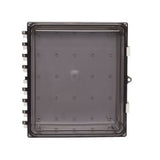 Acceltex Solutions ATS-14126P-C-L-NC | 14 Inch x 12 Inch x 6 Inch Nonconfigured Polycarbonate Enclosure with Clear Door, Latch Lock