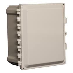 Acceltex Solutions ATS-14126P-S-K-NC | 14 Inch x 12 Inch x 6 Inch Nonconfigured Polycarbonate Enclosure with Solid Door, Key Lock