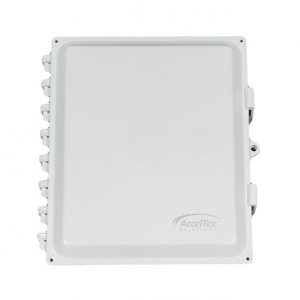 Acceltex Solutions ATS-14126P-S-L-NC | 14 Inch x 12 Inch x 6 Inch Nonconfigured Polycarbonate Enclosure with Solid Door, Latch Lock
