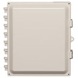 Acceltex Solutions ATS-14126P-S-L-NC | 14 Inch x 12 Inch x 6 Inch Nonconfigured Polycarbonate Enclosure with Solid Door, Latch Lock