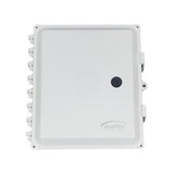 Acceltex Solutions ATS-16148P-S-K-NC | 16 Inch x 14 Inch x 8 Inch Nonconfigured Polycarbonate Enclosure with Solid Door, Key Lock