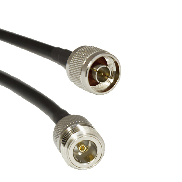 Acceltex Solutions ATS-240-NJ-NP-10FT | 10 Feet 240 Series N-Style Jack to N-Style Plug Cable Assembly