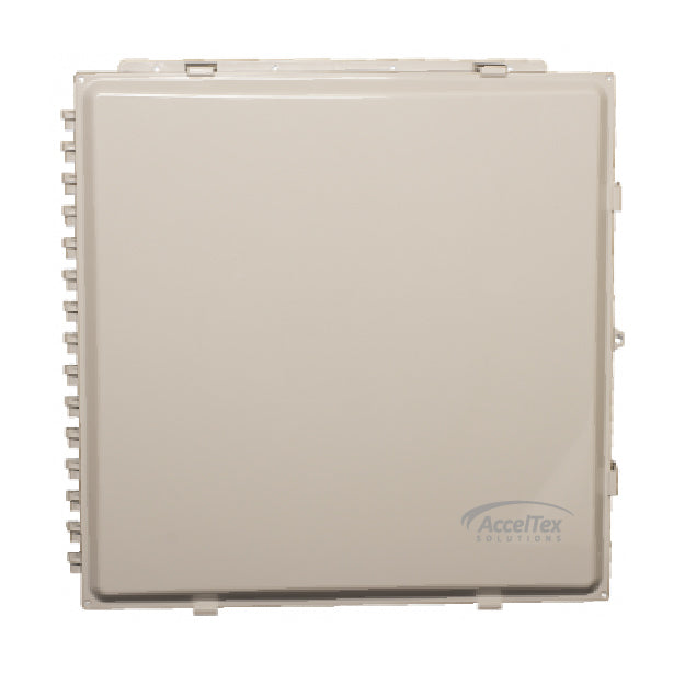 Acceltex Solutions ATS-242410P-S-L-NC | 24 Inch x 24 Inch x 10 Inch Nonconfigured Polycarbonate Enclosure with Solid Door, Latch Lock
