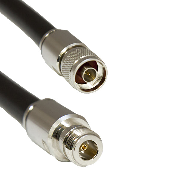 Acceltex Solutions ATS-600-NJ-NP-75FT | 75 Feet 600 Series N-Style Jack to N-Style Plug Cable Assembly