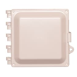 Acceltex Solutions ATS-664P-S-L-NC | 6 Inch x 6 Inch x 4 Inch Nonconfigured Polycarbonate Enclosure with Solid Door and Latch Lock