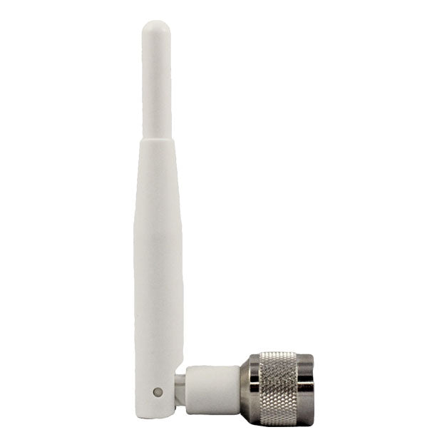 Acceltex Solutions ATS-ID90RD-245-23-1RPTP-IC-W | 2.4/5 GHz 2/3 dBi White Indoor Articulating Rubber Duck Antenna w/RPTNC