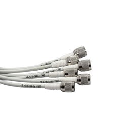 Acceltex Solutions ATS-OP-245-810-6RPTP-36 | 2.4/5 GHz 8/10 dBi 6 Element Indoor/Outdoor Patch Antenna with RPTNC