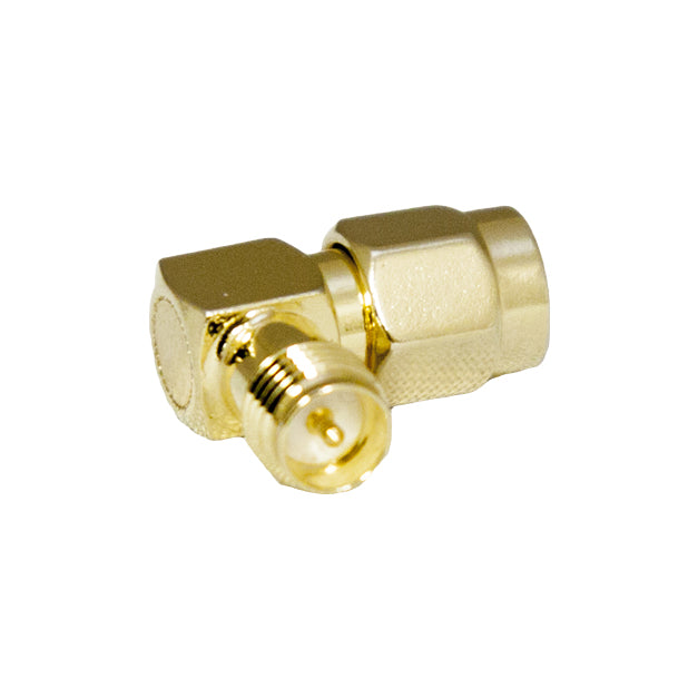 Acceltex Solutions ATS-RPSMAJ-RPSMAP-RA | Right Angle RPSMA Jack to RPSMA Plug Adapter