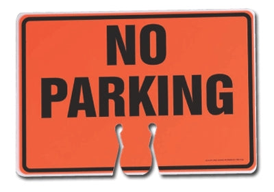 Accuform Signs FBC756 | Cone Topper Signs No Parking, Plastic, 10"H X 14"W