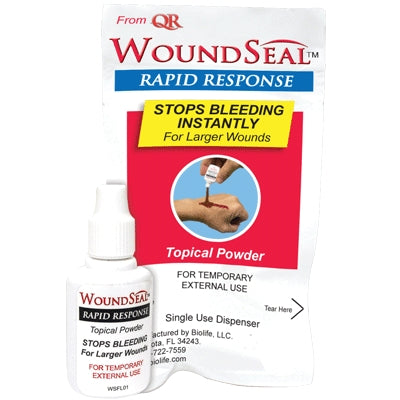 Acme United Corporation 90327 | QR WoundSeal Blood Clot Powder, 1 Application/Bottle