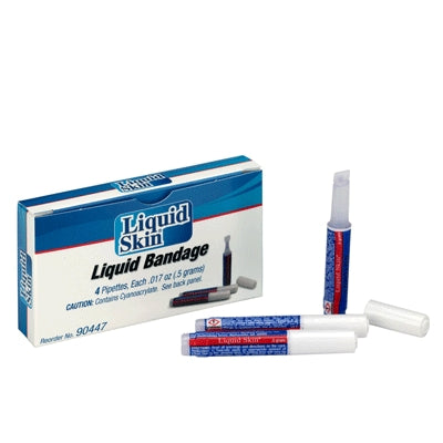 Acme United Corporation 90447 | First Aid Only Liquid Skin Bandage, 4/Box