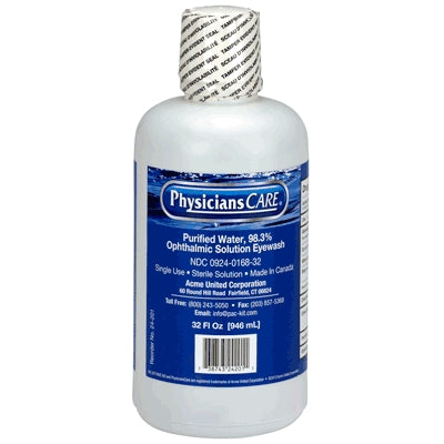 Acme United Corporation 90547/24201 | Direct Safety Emergency Eye Wash Solution, 32 Oz
