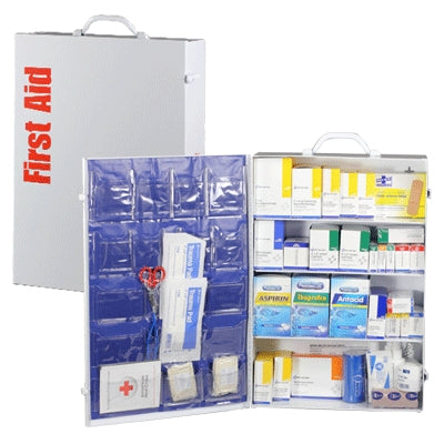 Acme United Corporation 90625 | First Aid Only Industrial Medicine Cabinet, Four Shelf, Class B+, Ingredients Only