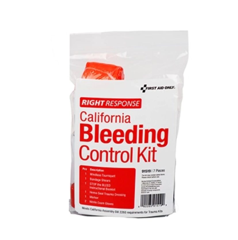 Acme United Corporation 91519 | First Aid Only Bleeding Control Kit with Plastic Bag for California Regulation AB2260