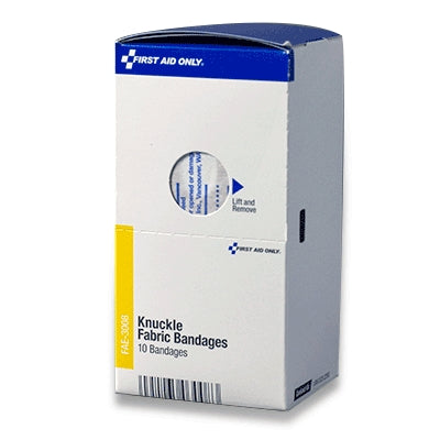 Acme United Corporation FAE-3008 | SmartCompliance First Aid Kit Refill, Fabric Knuckle Bandages, 10/Pkg