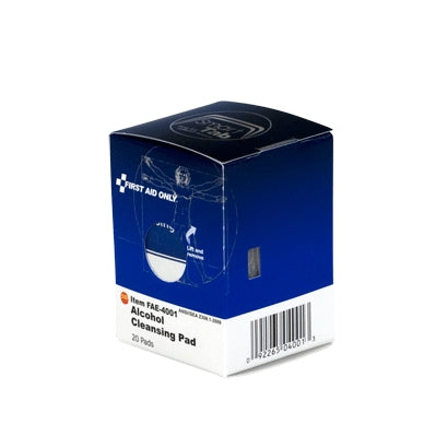 Acme United Corporation FAE-4001 | SmartCompliance First Aid Kit Refill, Alcohol Pads, 20/Pkg