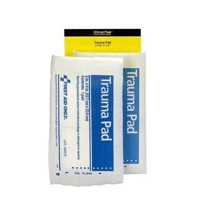 Acme United Corporation FAE-6024 | SmartCompliance First Aid Kit Refill, 5" X 9" Trauma Pad, 2/Bag