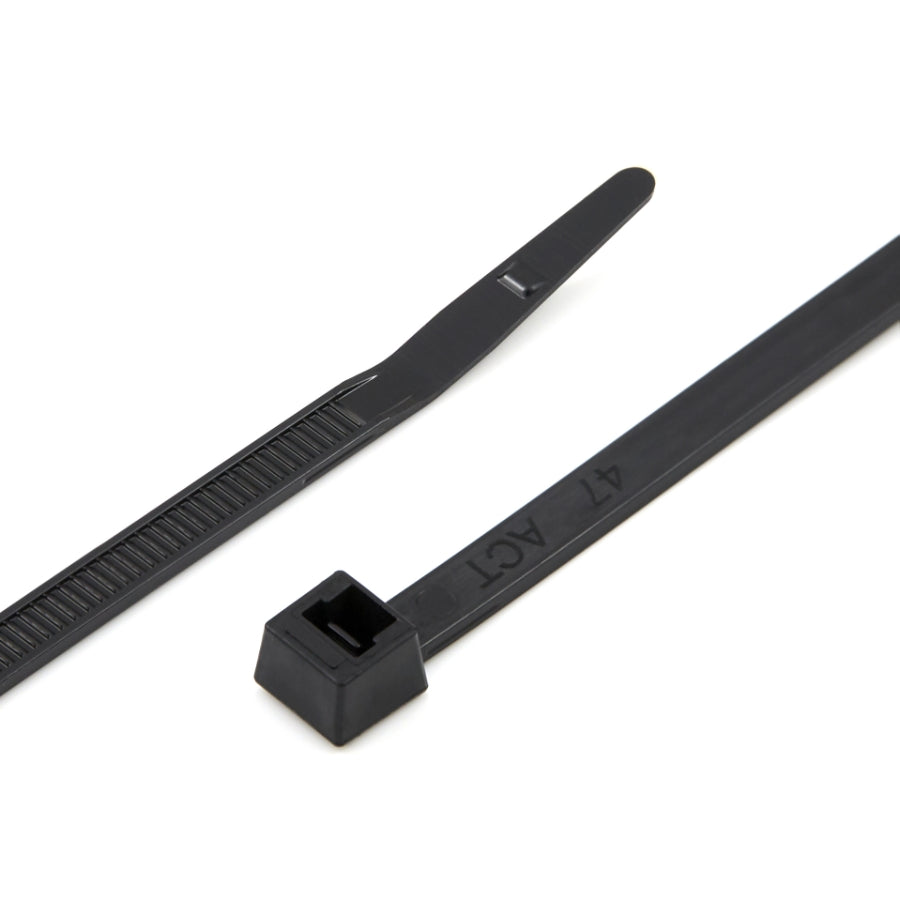 Act Fasteners & Components Ltd AL-07-50-0-M | Cable Tie, 7.56 in. Length, 50 lb Tensile Strength, Black, UV-Resistant Nylon