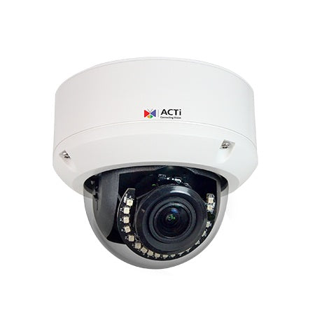 Acti Corp A810 | 5MP Deep Learning AI 5x Outdoor Zoom Dome Camera with IR LED 15m, WDR 125dB