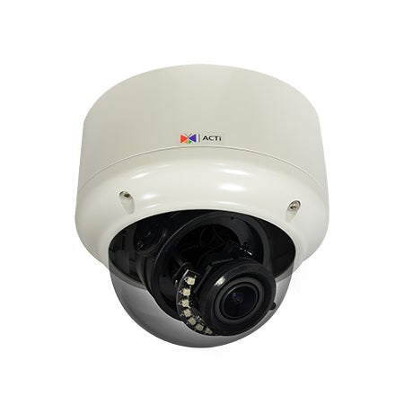 ACTi A83 | 2 Megapixel Outdoor Dome Camera with Day/Night, Adaptive IR, Extreme WDR, ELLS, 4.3x Zoom Lens