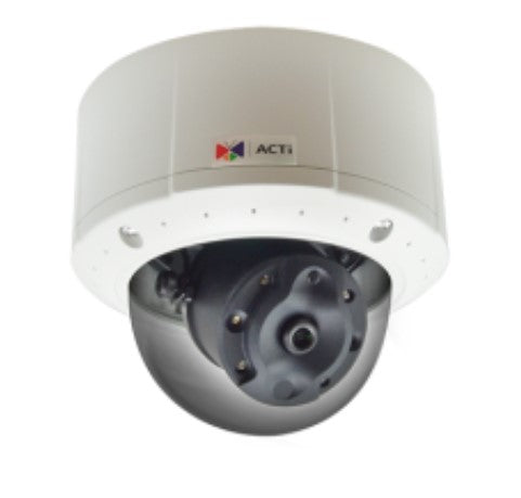 ACTi B71 | 3 Megapixel Video Analytics Outdoor Dome Camera with Day/Night, Adaptive IR, Extreme WDR, SLLS, 3.6mm Fixed Lens