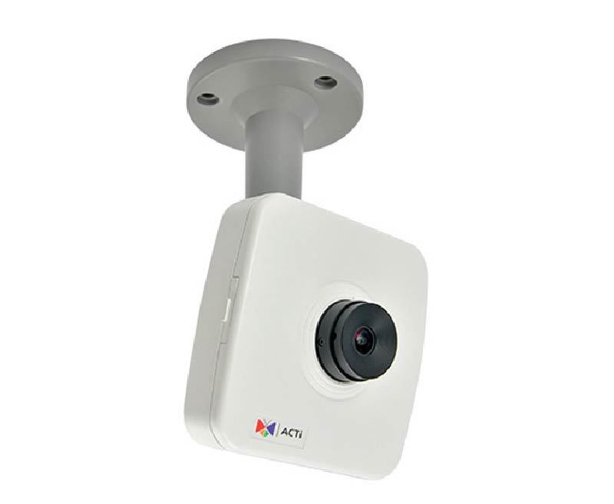 ACTi E16 | 10 Megapixel Fisheye Cube Camera with Basic WDR, 1.37mm Lens