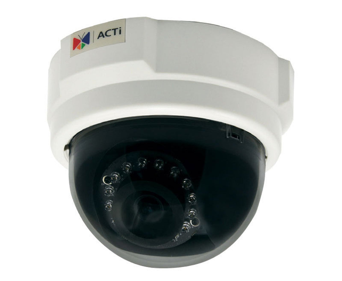ACTi E56 | 3 Megapixel Indoor Dome Camera with Day/Night, Adaptive IR, Superior WDR, 2.93mm Fixed Lens