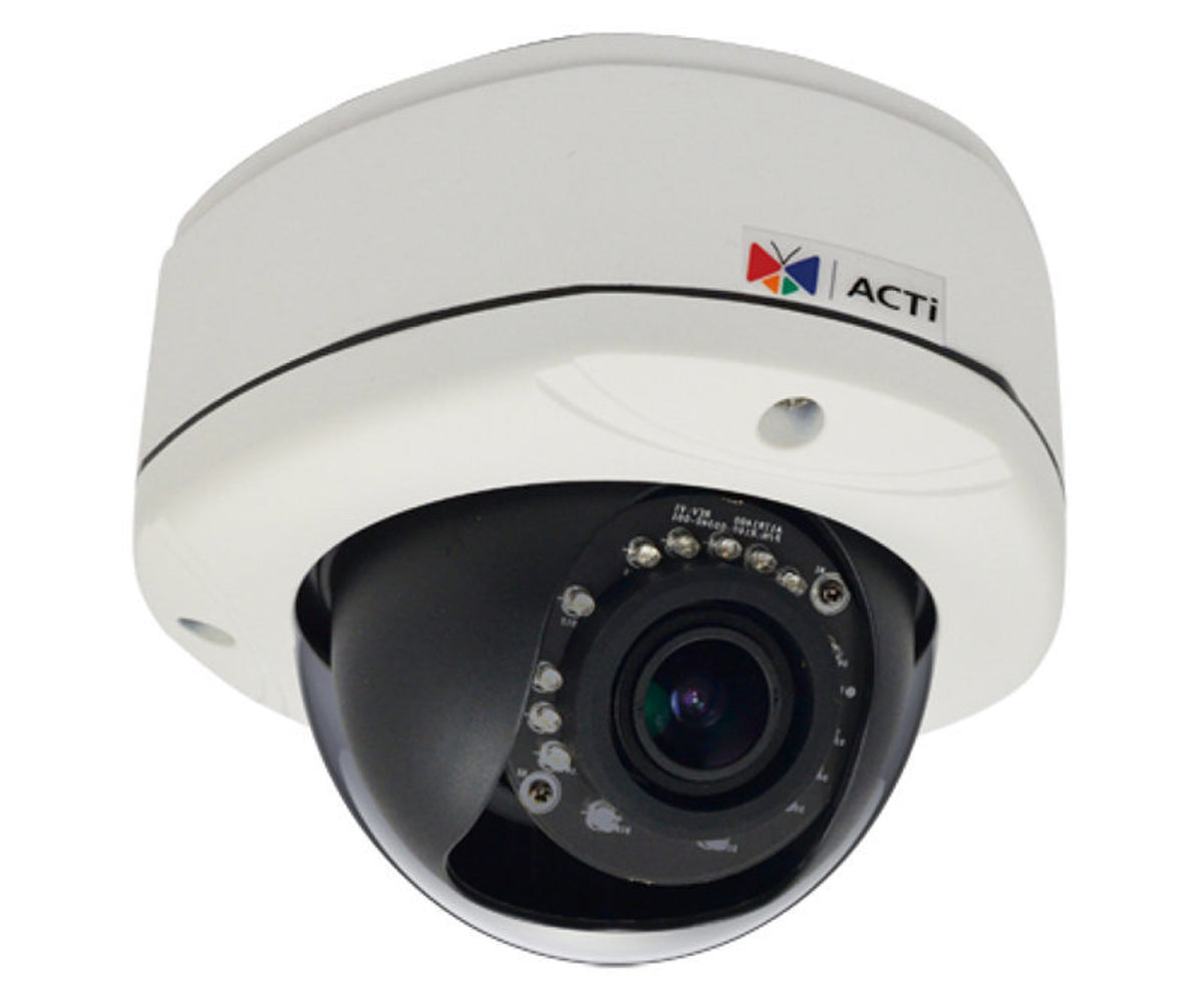 ACTi E86A | 3 Megapixel Outdoor Dome Camera with Day/Night, Adaptive IR, Superior WDR, 2.8-12mm Lens