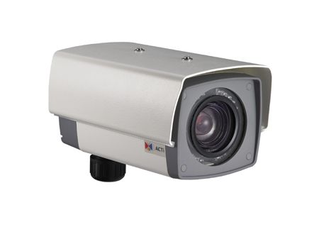 ACTi KCM-5211E | 4 Megapixel Outdoor Box Camera with Day/Night, IR, Advanced WDR, SLLS, 18x Zoom Lens