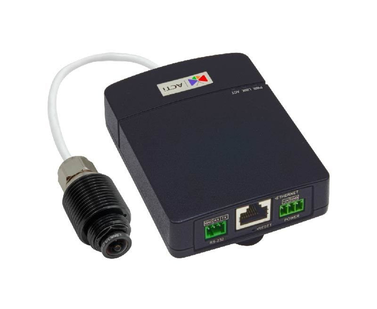 ACTi Q115 | 5 Megapixel Indoor L-Shape Pinhole Covert Camera with Basic WDR, 3.7mm Lens