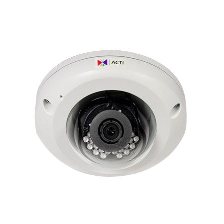 ACTi Z92 | 4 Megapixel Outdoor Mini Dome Camera with Day/Night, Adaptive IR, Extreme WDR, SLLS, Fixed Lens
