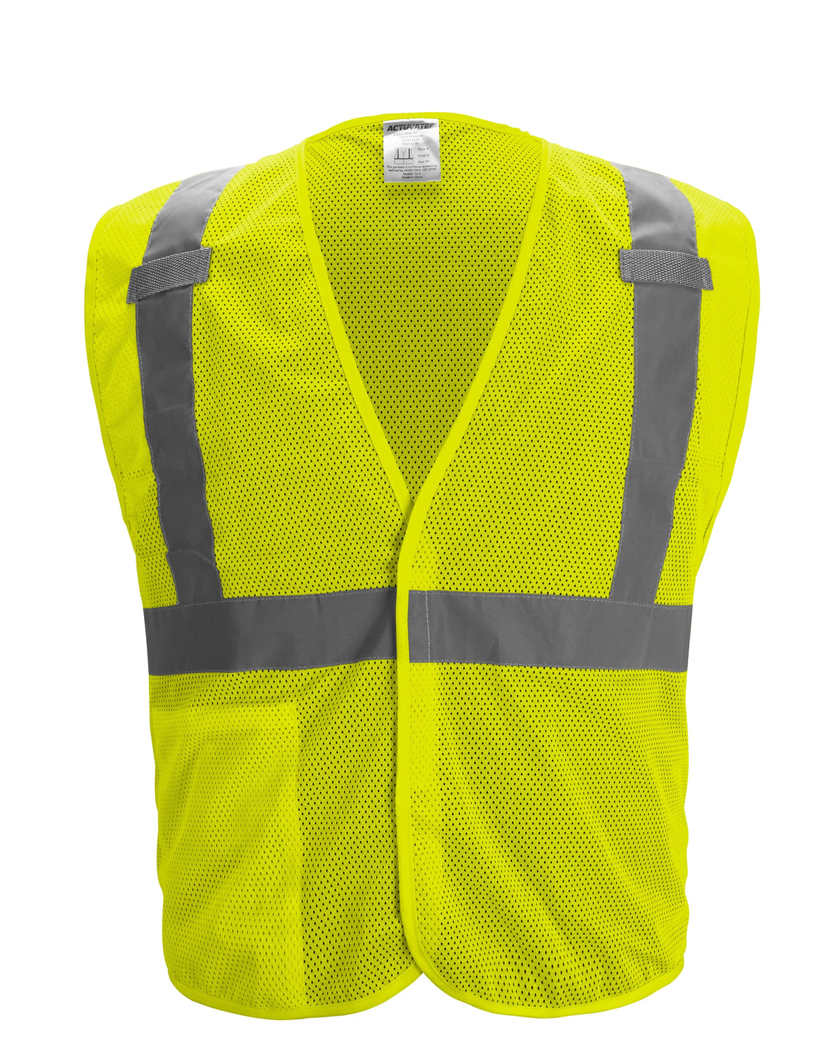 Actuvate ACTU14457 | Type R Class 2 Mesh Traffic Vest High-Visbility Yellow, 4X-Large/5X-Large