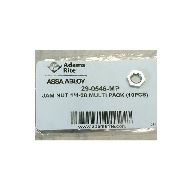 Adams Rite Manufacturing 29-0546-MP | Jam Nut 1/4-28 Multi Pack 10 PCS