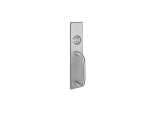 Adams Rite Manufacturing 3001-21-US32D | Tubular Fixed Pull with Cylinder Hole, Mortise and Rim Devices, Satin Stainless Steel
