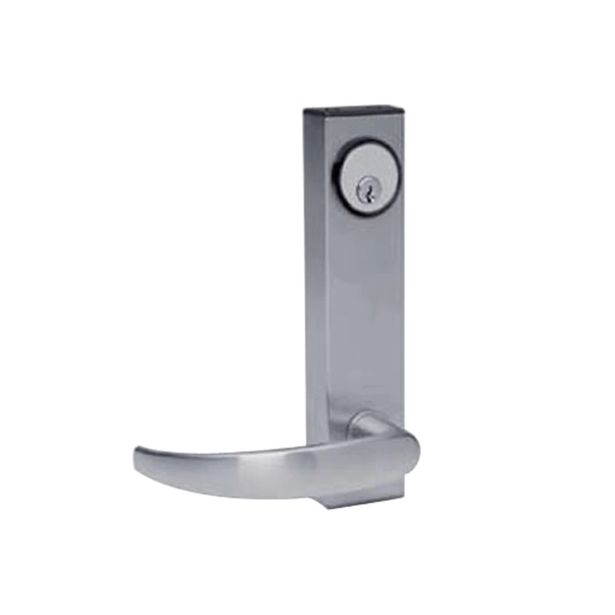Adams Rite Manufacturing 3080-01-0-31-00-32D | Fail-Secure Standard Entry Trim with Curve Lever Handle in Satin Stainless