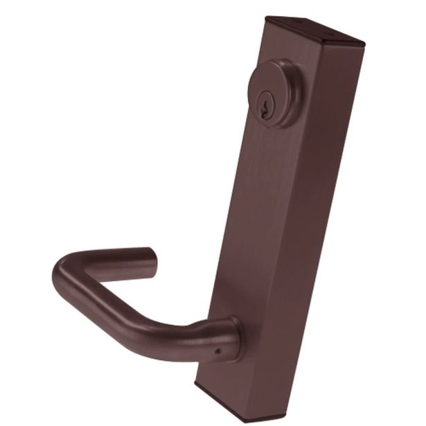 Adams Rite Manufacturing 3080-02-0-3U-00-10B | Fail-Secure Standard Entry Trim with Round Lever Handle in Oil Rubbed Bronze