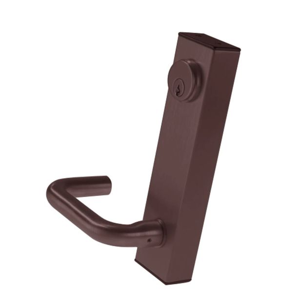 Adams Rite Manufacturing 3080E02-0-3U-30-10B | 12V Fail Secure Electrified Entry Trim with Round Lever in Oil Rubbed Bronze